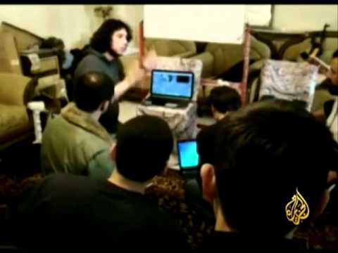 تقرير تلفزيوني حول مقتل باسل شحادة في قصف لحي الصفصافة بحمص