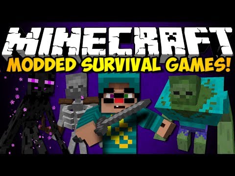 Minecraft: MODDED SURVIVAL GAMES - Team Round (Mutant Creatures)
