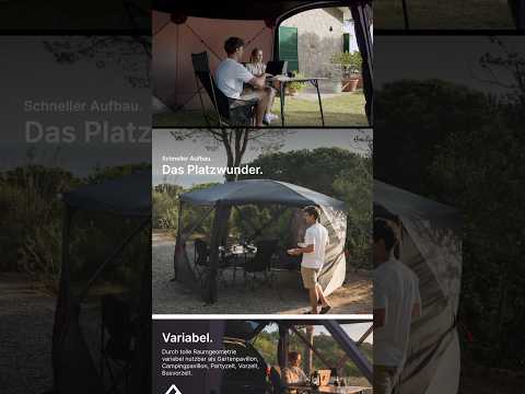 339,00€ qeedo Quick Hub Hex Pop Up Pavillon faltbar (3,66 x 2,18m) Pavillon Camping