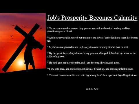 Job 30:15-31 KJV | Job's Prosperity Becomes Calamity