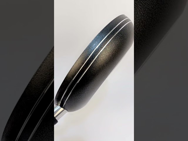 مقلاة رخامي اسود مدور يد طويل مقاس 30 سم