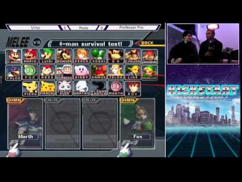 Kickstart 15 Pools - Vino (Marth) vs Professor Pro (Fox)
