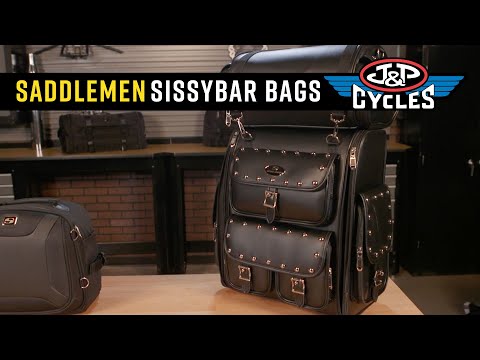 Saddlemen EX2200 Deluxe Express Sissy Bar Bag | JPCycles.com
