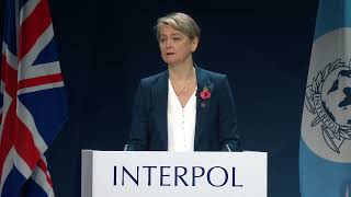 UK Home Secretary Yvette Cooper - 92nd INTERPOL General Assembly