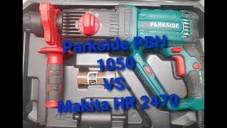 Bohrhammer Lidl Parkside PBH 1050 vs  Makita HR 2470