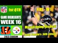 Cincinnati Bengals vs Pittsburgh Steelers FULL GAME 1st QTR [WEEK 16] | NFL Highlights 2023