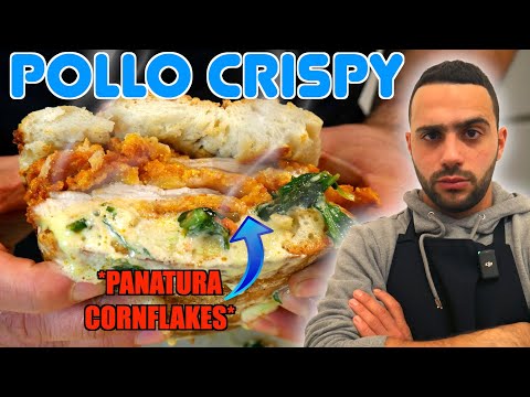 PANINO CON POLLO CRISPY SUPER CROCCANTE🍔 -La panatura definitiva per un panino crispy-
