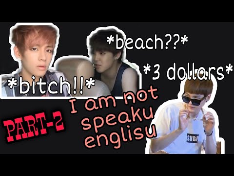 BTS speaking english..BTS broken english part2🤣 why english is difficult for them I don't understand