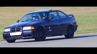 preview picture of video 'Woodbridge Javelin Track Day - Mosler follow, BMW E36. October 2014'