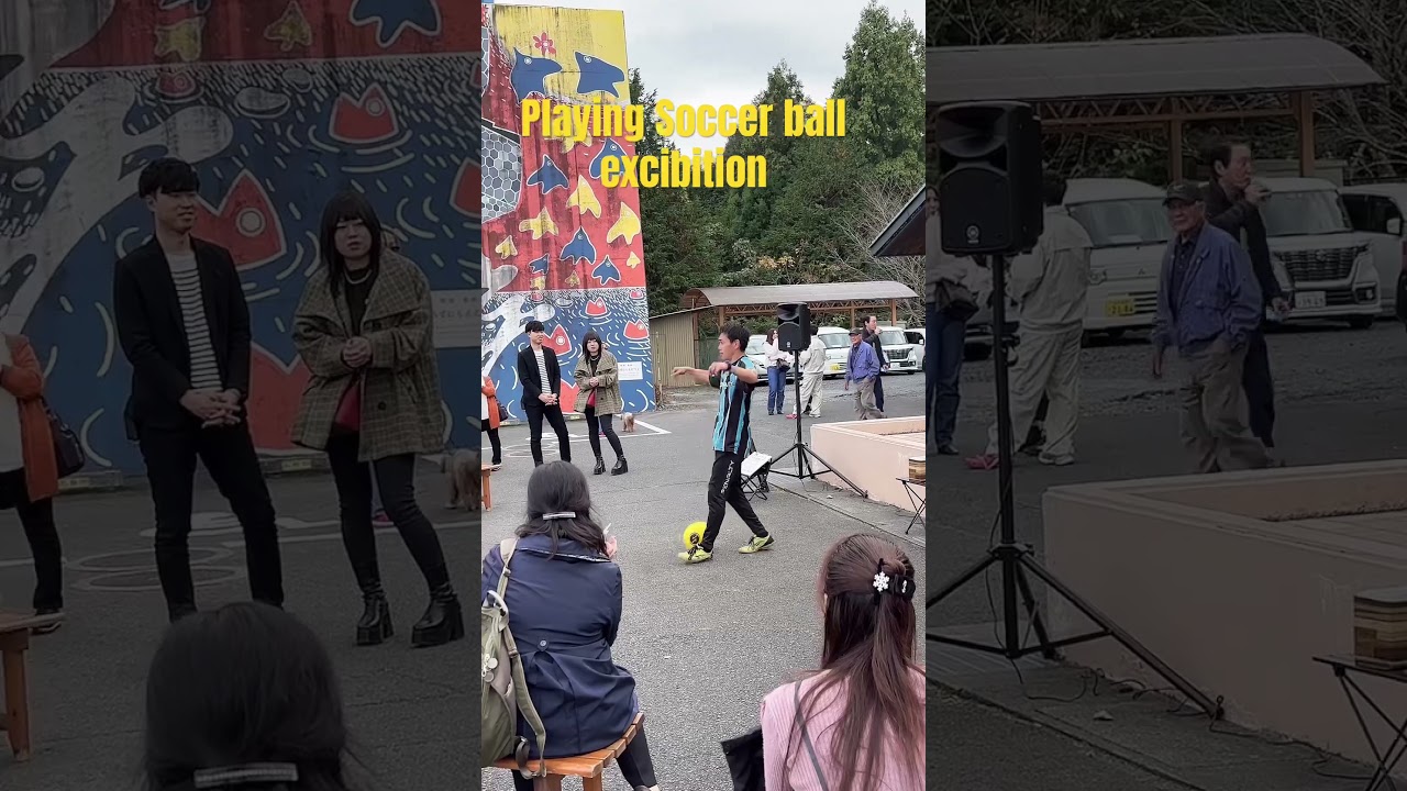 Playing Soccer Exibition #soccer #ball #exibitionshow