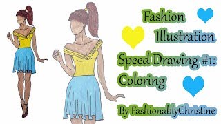 YouTube| Fashion Illustration: Speed Drawing #1