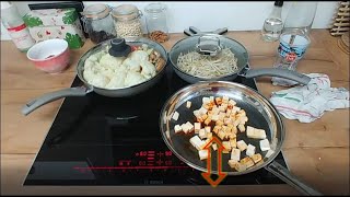 Bosch Induktionskochfeld ist für max 2 Personen. PXE675DC1E 60cm Herdplatte Induktionskochstelle