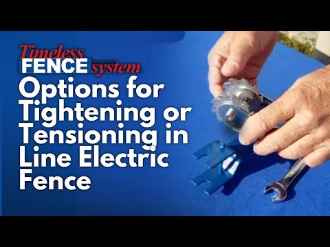 Options for tightening or tensioning in line electric...