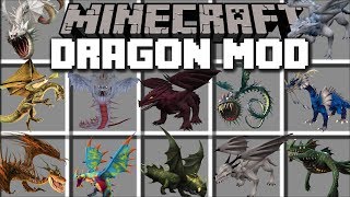Minecraft DRAGON MOD / SPAWN AND BREED DRAGONS TO KILL MONSTERS!! Minecraft