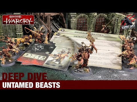 WARCRY UNTAMED BEASTS DEEP DIVE - Fighter Cards & Abilities - Warhammer Warcry Warband Age of Sigmar