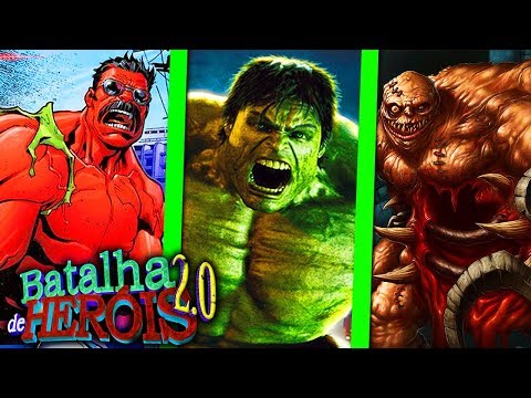 Minecraft BATALHA DE HERÓIS 2.0 - ABOMINATION vs HULK vs HULK VERMELHO ! O MELHOR HERÓI DO JOGO !!