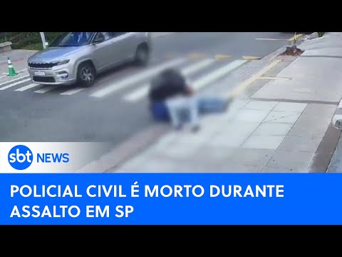 Policial civil reage a assalto e é morto na Pompéia, zona oeste de SP |#SBTNewsnaTV(07/02/24)