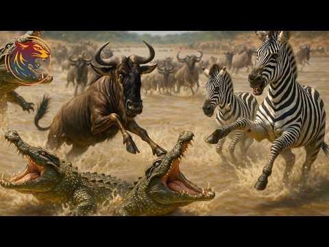 A Verdade Cruel Sobre a Migração dos Gnus #animaisselvagens | Animais selvagens