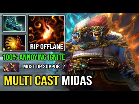 This is Why Ogre Magi is the Most OP Support Hero - 100% Annoying Ignite DPS 7.32d Dota 2