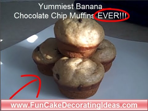 Best Banana Chocolate Chip Muffins Ever! Video