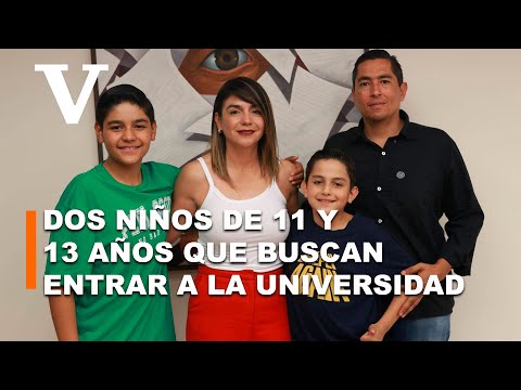 Dos niños superdotados que a sus 11 y 13 años buscan ingresar a la universidad