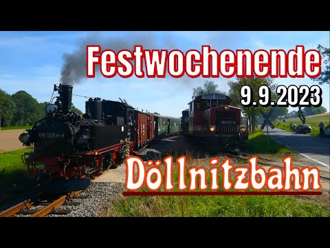 ERSTMALS: VII K - DAMPF auf der Döllnitzbahn | Festwochenende | 9.9.2023