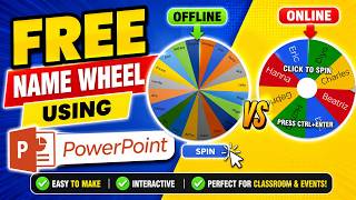 How to Create a Spinning Wheel Random Name Picker in PowerPoint (Free Template Download)