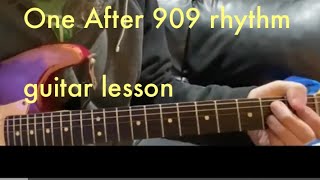 One after 909 by the Beatles rhythm guitar lesson