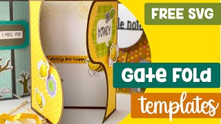 Gate Fold Cards Template  Free SVG and Card Making Tutorial