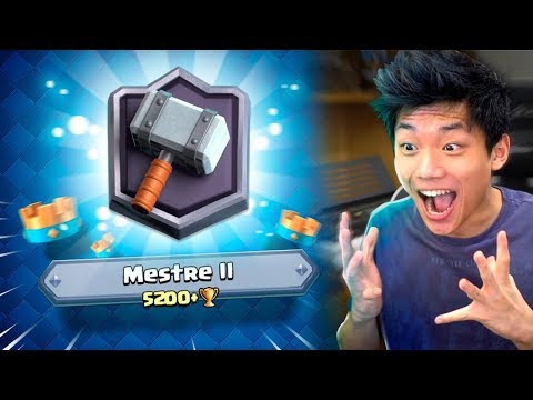 USEI MEU MELHOR DECK PARA CHEGAR NA LIGA MESTRE II (5200+)!!! CLASH ROYALE