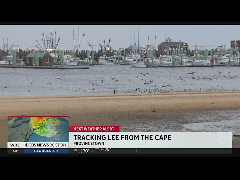 What remains of Hurricane Lee passes off Cape Cod shore