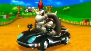 Mario Kart Wii - Mirror Mushroom Cup Grand Prix (Dry Bowser Gameplay)