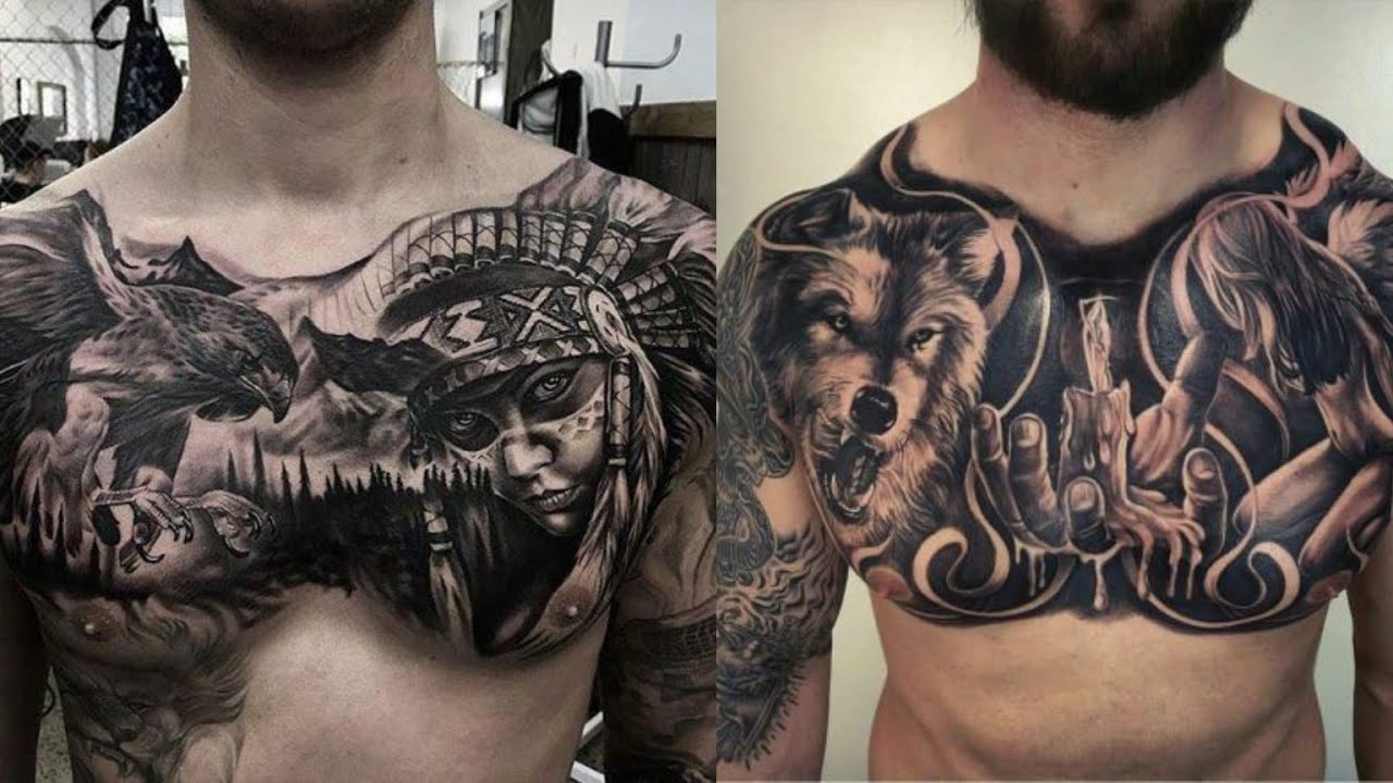 TATUAGEM NO PEITORAL MASCULINO PARA SE INSPIRAR - ESTILO TATOO PARA HOMENS 2022