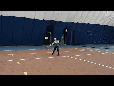 Ethan Tennis Practice