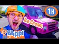Blippi Eats Ice Cream From An Ice Cream Truck 1 HOUR OF BLIPPI TOYS Vehicle Videos For Kids
