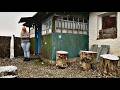 Routine In An Abandoned Village First Night In An Old House Restoration