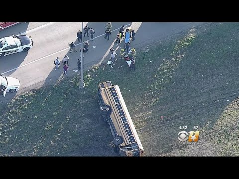Dallas Fire-Rescue Responds To School Bus Accident