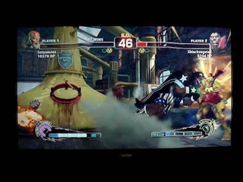 SSF4: XblackvegetaX (Rog) vs Satyamdas (Sim) - Endless Battle Mode - Set 1