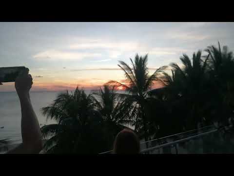 sunset at the roof deck with Digna and Nilda