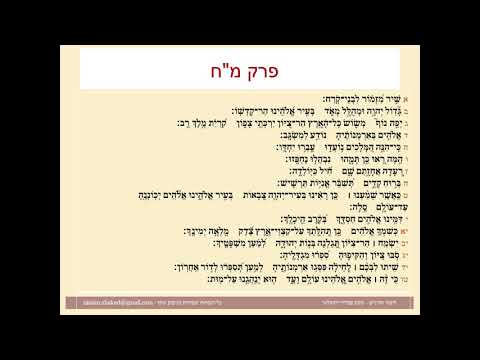 תהילים פרק מח, Psalm 48 נוסח ספרדי ירושלמי