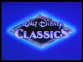 Walt Disney Classics Black Diamond Version 1992 Logo Clean Audio VHS Version