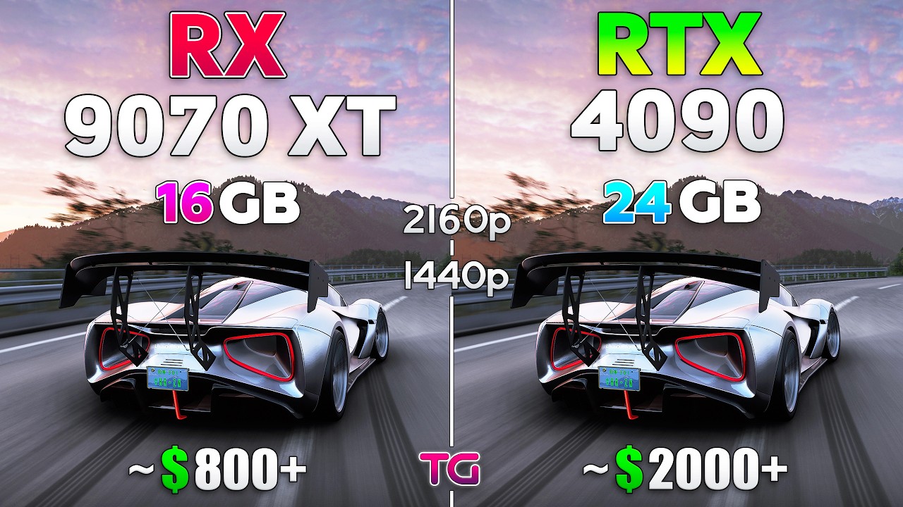 RX 9070 XT vs RTX 4090 - Test in 10 Games with New Drivers 2026 | 1440p & 4K