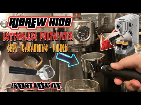 HiBREW H10B Budget King Espresso Machine with Bottomless Portafilter & 4 Cup IMS Basket