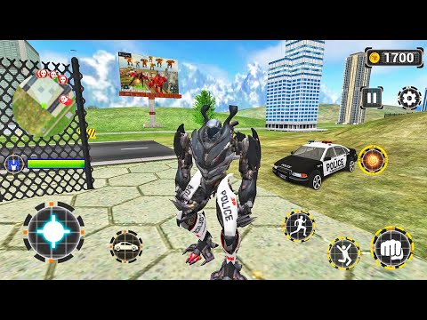 Optimus Prime Police Car Transform Robot Games 2021 - Android Gameplay