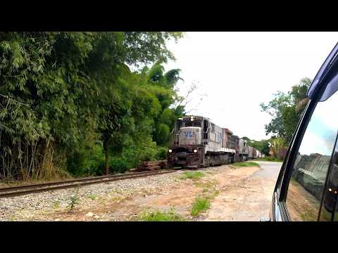 SEGUINDO O TREM ATÉ CANA VERDE! MINHA IRMÃ FILMANDO ENQUANTO EU DIRIGIA!