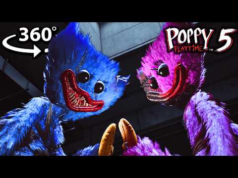 360° HUGGY Finally MEETS KISSY in VR! 💔 (Poppy Playtime Chapter 5)