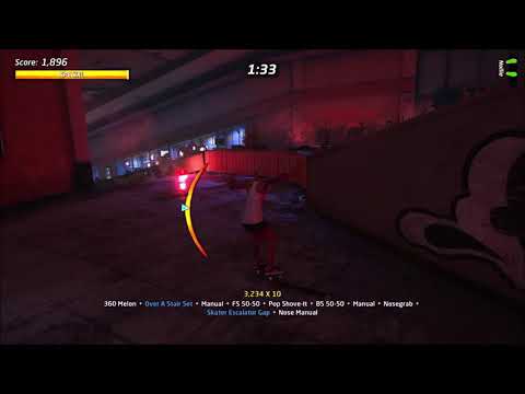 Tony Hawk Pro Skater 1+2 How to Land Stairway Down Challenge