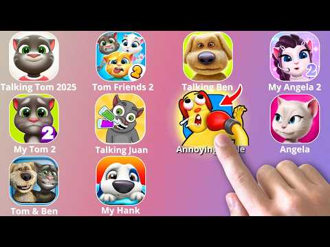 My Talking Tom 2,Annoying Uncle Punch Game,My Talking Angela 2,Talking Tom And Friends,Talking Juan
