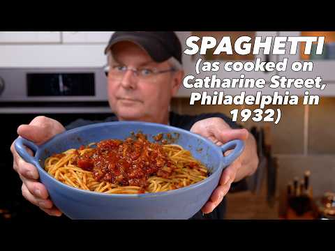 Philadelphia Spaghetti From 1932 (as cooked on Catharine Street)