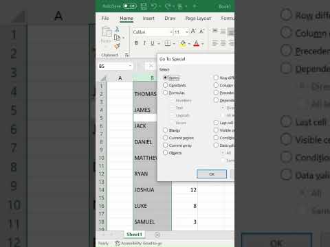 How to remove blank cells between your data in seconds on #microsoftexcel.